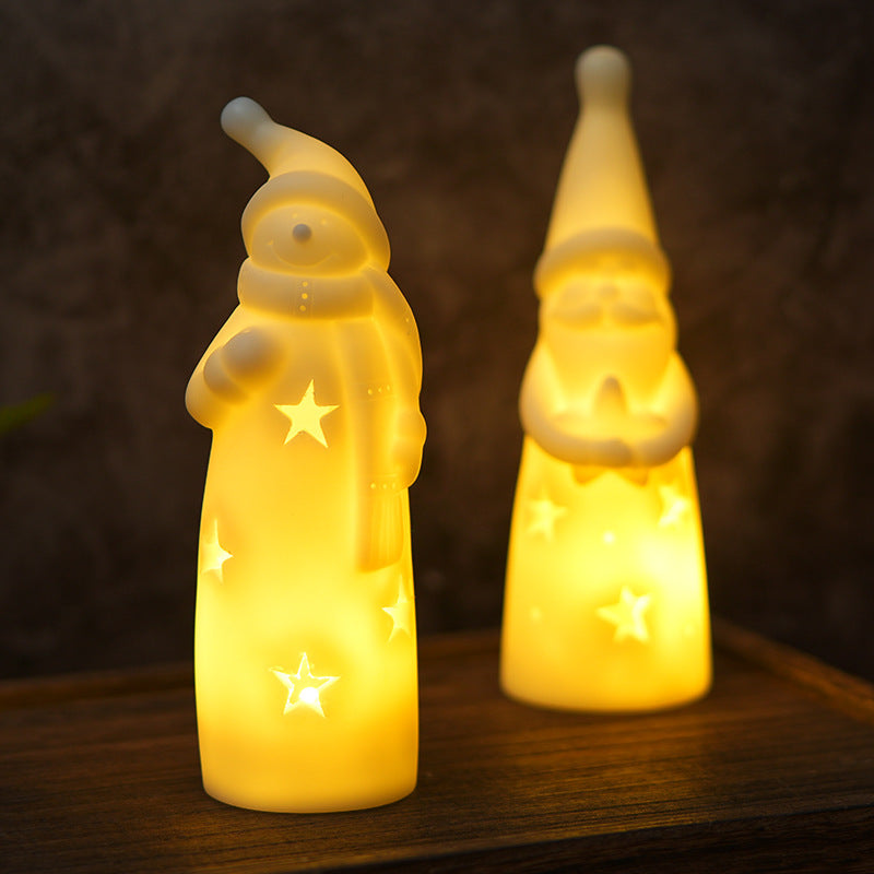 Christmas Night Lights Creative Bedside Lamp LED Candle Light