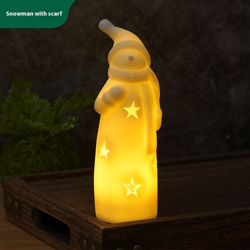 Christmas Night Lights Creative Bedside Lamp LED Candle Light